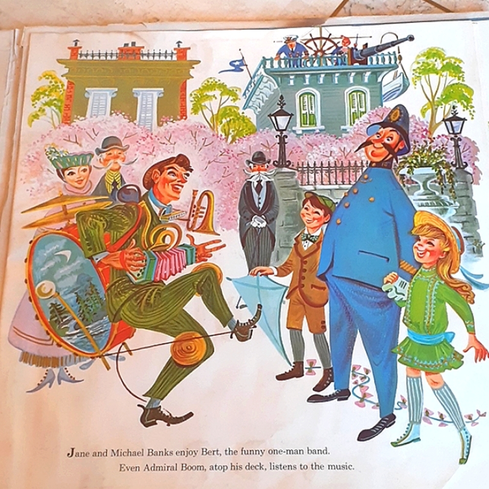 Vintage Walt Disney 1964 Mary Poppins storybook /33 1/2 vinyl record - Picture 6 of 16